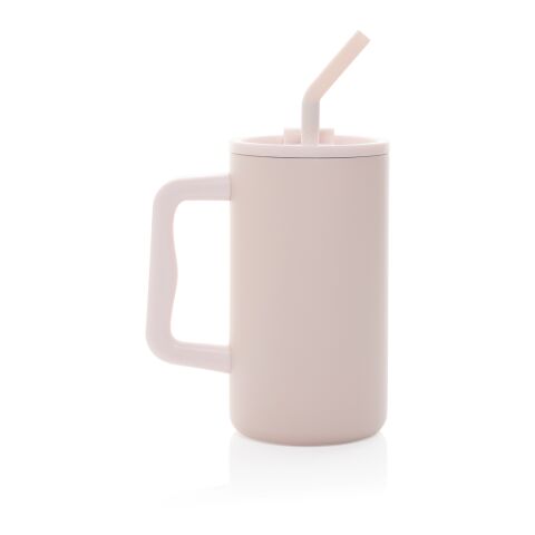 Cube RCS certified recycled steel mug 800ml pink