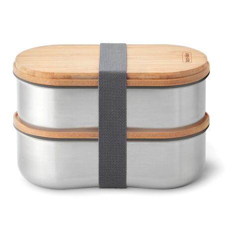 Black+Blum Stainless Steel Double Bento Box grey | No Branding | not available | not available