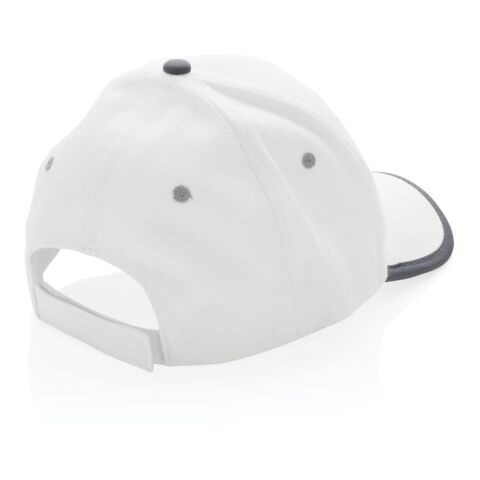 Impact AWARE™ Brushed rcotton 6 panel contrast cap 280gr White | No Branding | not available | not available | not available