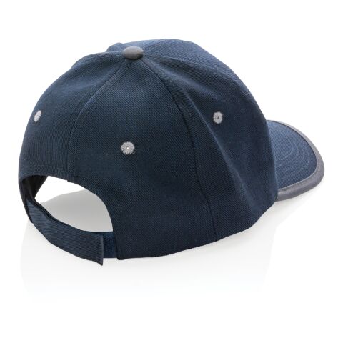 Impact AWARE™ Brushed rcotton 6 panel contrast cap 280gr navy | No Branding | not available | not available | not available