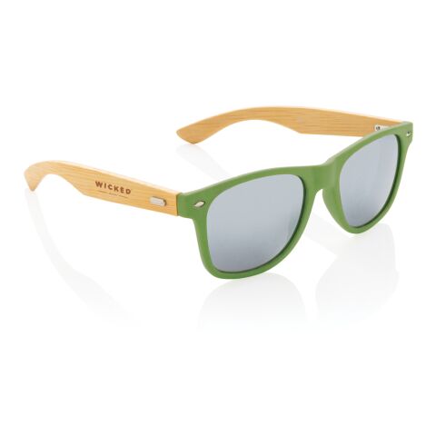 FSC® Bamboo and RCS recycled plastic sunglasses green | No Branding | not available | not available