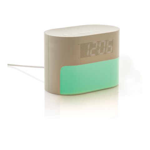 LumaRise RCS reycled plastic white noise alarm clock beige | No Branding | not available | not available