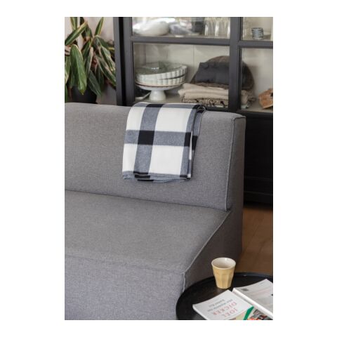 Soft plaid fleece blanket White | No Branding | not available | not available | not available