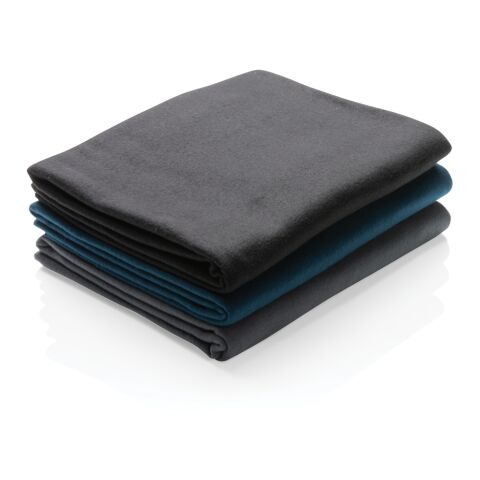 Fleece blanket in pouch anthracite | No Branding | not available | not available | not available
