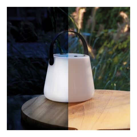 SolarGlow RCS recycled plastic USB-rechargble outdoor light White | No Branding | not available | not available