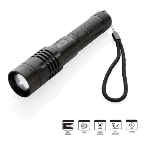 Gear X USB re-chargeable torch black | No Branding | not available | not available