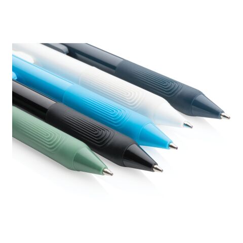 X9 solid pen with silicone grip blue | No Branding | not available | not available