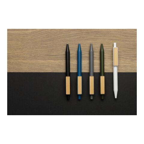 GRS RABS pen with bamboo clip White | No Branding | not available | not available