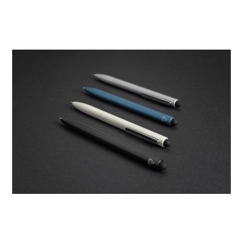 Kymi RCS certified recycled aluminium pen with stylus silver | No Branding | not available | not available