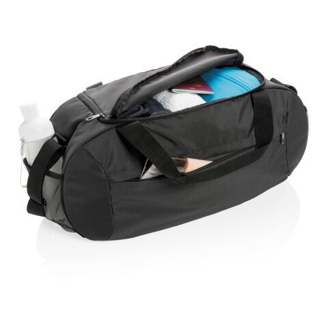 Impact AWARE™ RPET modern sports duffle black | No Branding | not available | not available | not available