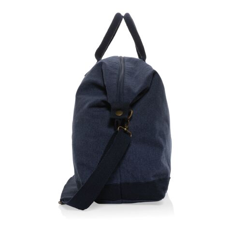 Kezar AWARE™ 500 gsm recycled canvas deluxe weekend bag navy