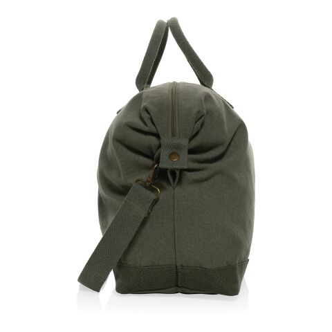 Kezar AWARE™ 500 gsm recycled canvas deluxe weekend bag green | No Branding | not available | not available | not available
