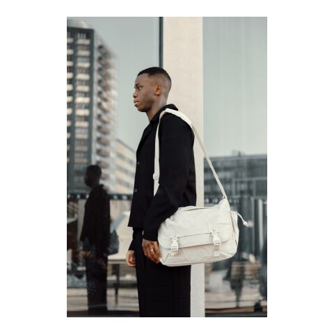KENTO URBAN RCS recycled nylon 15.6 inch Messenger beige | No Branding | not available | not available | not available