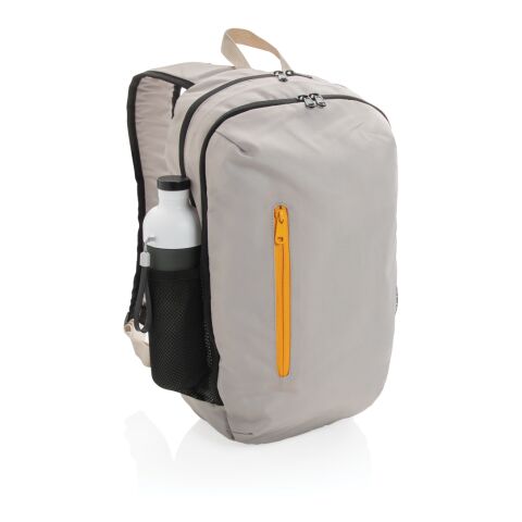 Impact AWARE™ 300D RPET casual backpack brown-orange | No Branding | not available | not available | not available
