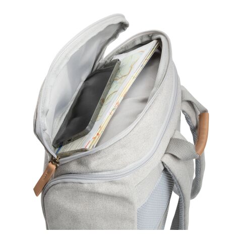 Impact AWARE™ 16 oz. rcanvas 15 inch laptop backpack grey | No Branding | not available | not available | not available