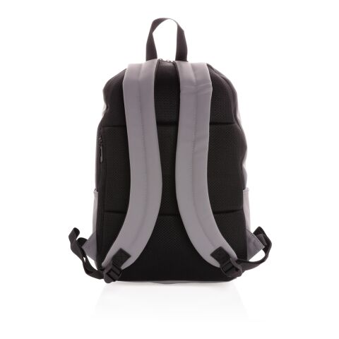 Smooth PU 15.6&quot; Laptop Backpack grey | No Branding | not available | not available