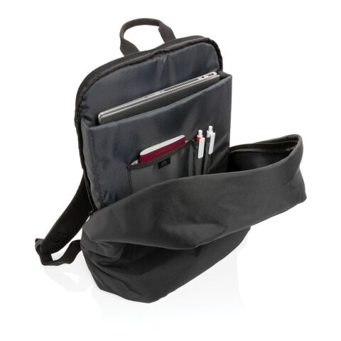 Impact AWARE™ RPET anti-theft backpack black | No Branding | not available | not available