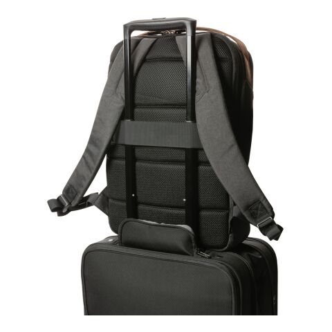 Impact AWARE™ 300D two tone deluxe 15.6&quot; laptop backpack black | No Branding | not available | not available
