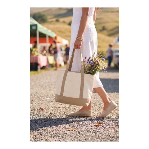 SHOP LOCAL AWARE™ recycled cotton 350gsm Tote bag white