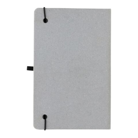 Recycled leather hardcover notebook A5 light grey | No Branding | not available | not available