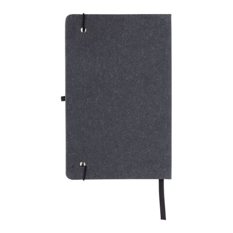 Recycled leather hardcover notebook A5 grey | No Branding | not available | not available
