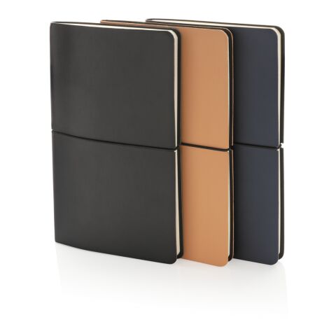 Modern deluxe softcover A5 notebook black | No Branding | not available | not available