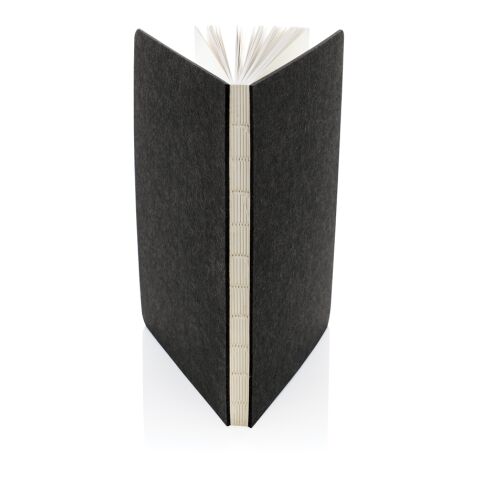 Phrase GRS certified recycled felt A5 notebook black | No Branding | not available | not available
