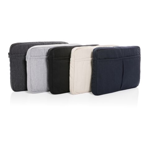 Laluka AWARE™ recycled cotton 15.6 inch laptop sleeve navy | No Branding | not available | not available | not available