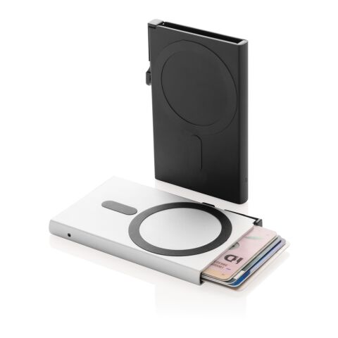 Standard aluminium RFID magnetic phone cardholder black | No Branding | not available | not available