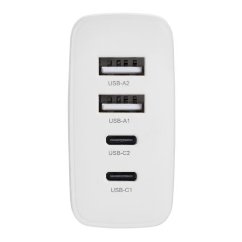 TravelCharge Pro RCS rplastic travel charger with USB C white-black | No Branding | not available | not available