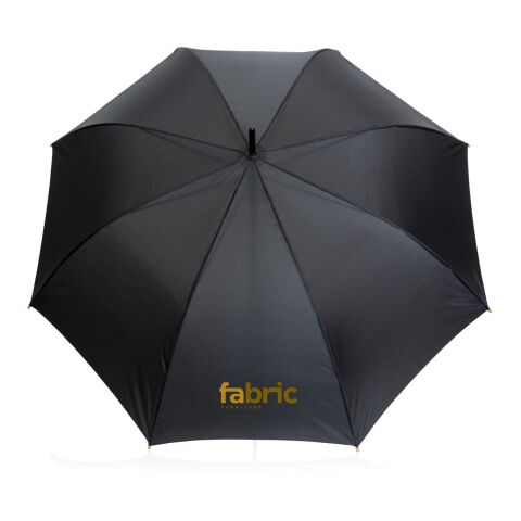 27&quot; Impact AWARE™ RPET 190T auto open bamboo umbrella black | No Branding | not available | not available