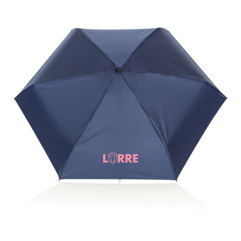 19.5&quot; Aware™ RPET super mini manual 190T Pongee umbrella navy | No Branding | not available | not available