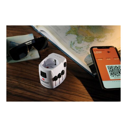 SKROSS Pro 3-Pole World Travel Adapter white | No Branding | not available | not available