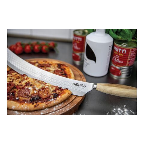 BOSKA Pizza &amp; Cheese Knife Oslo+Nr.4 steel-brown | No Branding | not available | not available