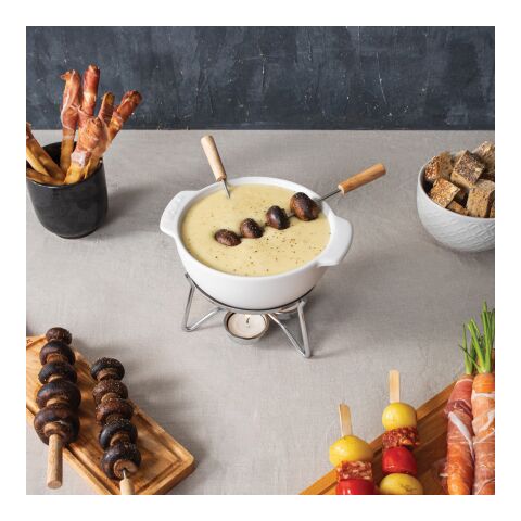 BOSKA Cheese Fondue Set Party - 750 ml White | No Branding | not available | not available