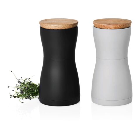 AdHoc Twin Salt and pepper mill set black-white | No Branding | not available | not available