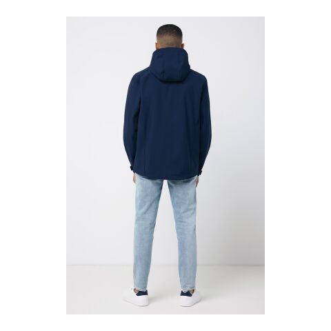 Iqoniq Makalu men recycled polyester soft shell jacket navy | XXXL | No Branding | not available | not available | not available