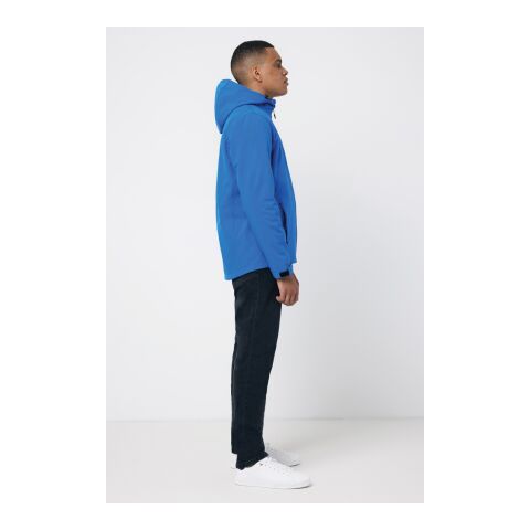 Iqoniq Makalu men recycled polyester soft shell jacket royal blue | L | No Branding | not available | not available | not available