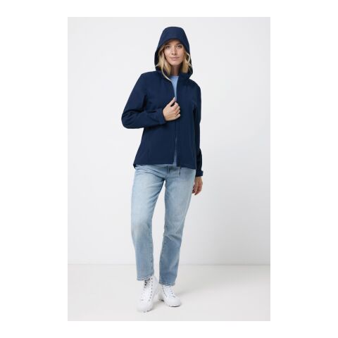 Iqoniq Makalu women recycled polyester soft shell jacket navy | XXS | No Branding | not available | not available | not available