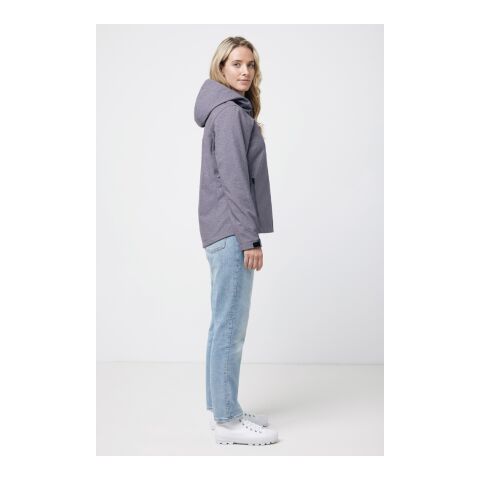 Iqoniq Makalu women recycled polyester soft shell jacket vulcano heather grey | S | No Branding | not available | not available | not available