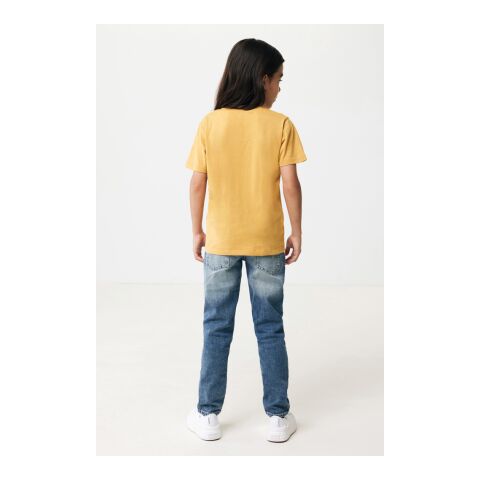 Iqoniq Koli kids recycled cotton t-shirt ochre yellow | 910