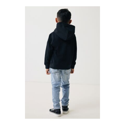 Iqoniq Yengo kids recycled cotton hoodie with sidepockets black | 11-12 | No Branding | not available | not available | not available