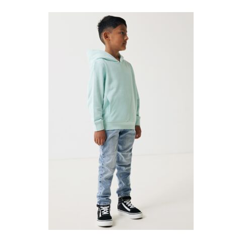 Iqoniq Yengo kids recycled cotton hoodie with sidepockets crushed mint | 3-4 | No Branding | not available | not available | not available