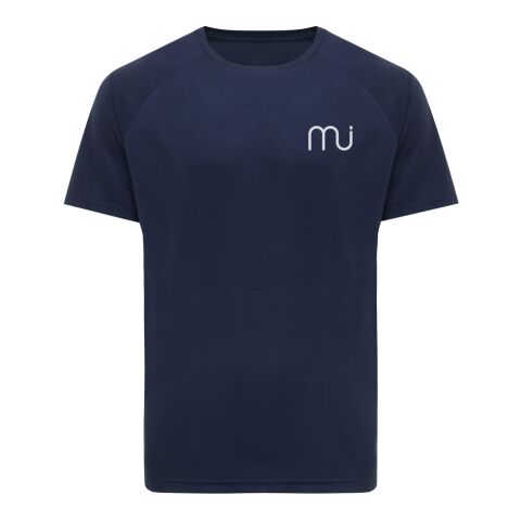 Iqoniq Tikal recycled polyester quick dry sport t-shirt navy | 5XL | No Branding | not available | not available