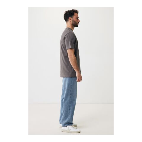 Iqoniq Kakadu relaxed recycled cotton t-shirt anthracite | XS | No Branding | not available | not available | not available