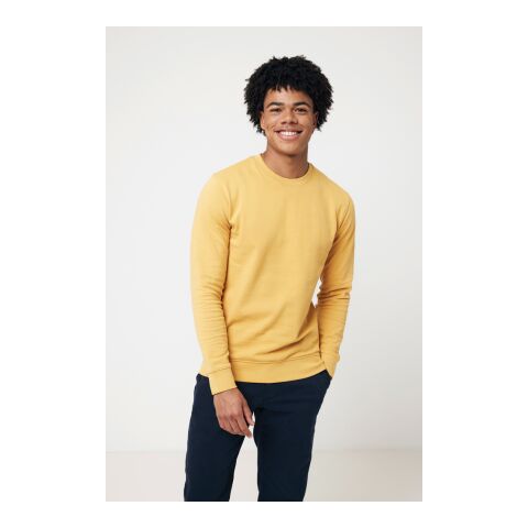 Iqoniq Zion recycled cotton crew neck ochre yellow | XS | No Branding | not available | not available | not available