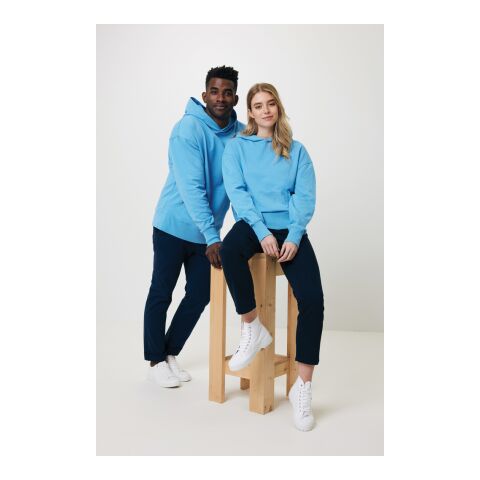 Iqoniq Yoho recycled cotton relaxed hoodie blue | XL | No Branding | not available | not available | not available