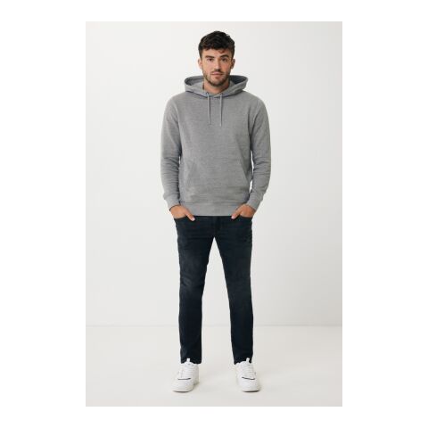 Iqoniq Rila lightweight recycled cotton hoodie light heather anthracite | M | No Branding | not available | not available | not available