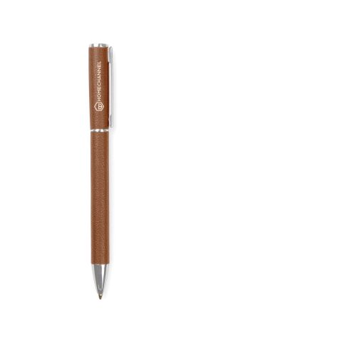 VINGA Timo RCS recycled aluminium pen brown | No Branding | not available | not available