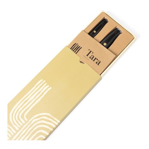 VINGA Tara RCS recycled steel chef's set steel-black | No Branding | not available | not available